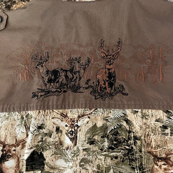 RedHead Men Shirt Size M Hunting Embroidery Outdoor Western Y2K Camo Button Down - Picture 8 of 13